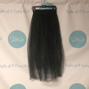 Beaded Tulle Skirt